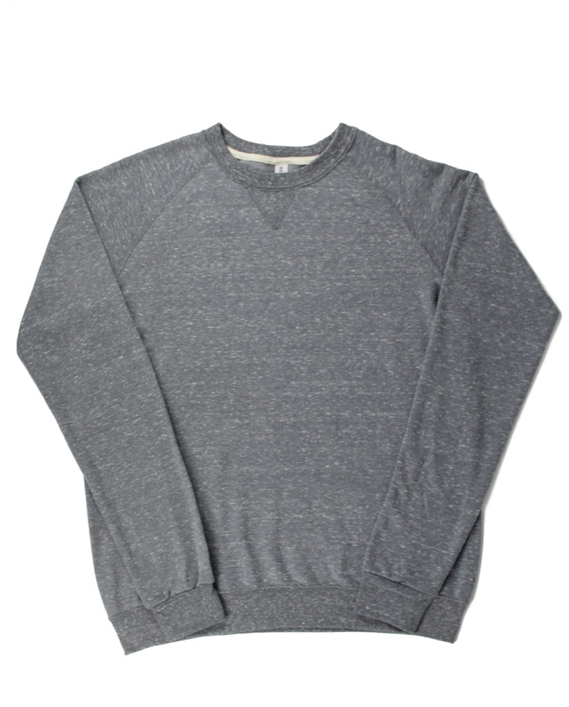 Adult Lakewood Lancers Block Outlined Lancers Lightweight Snow Heather Crewneck - JIS