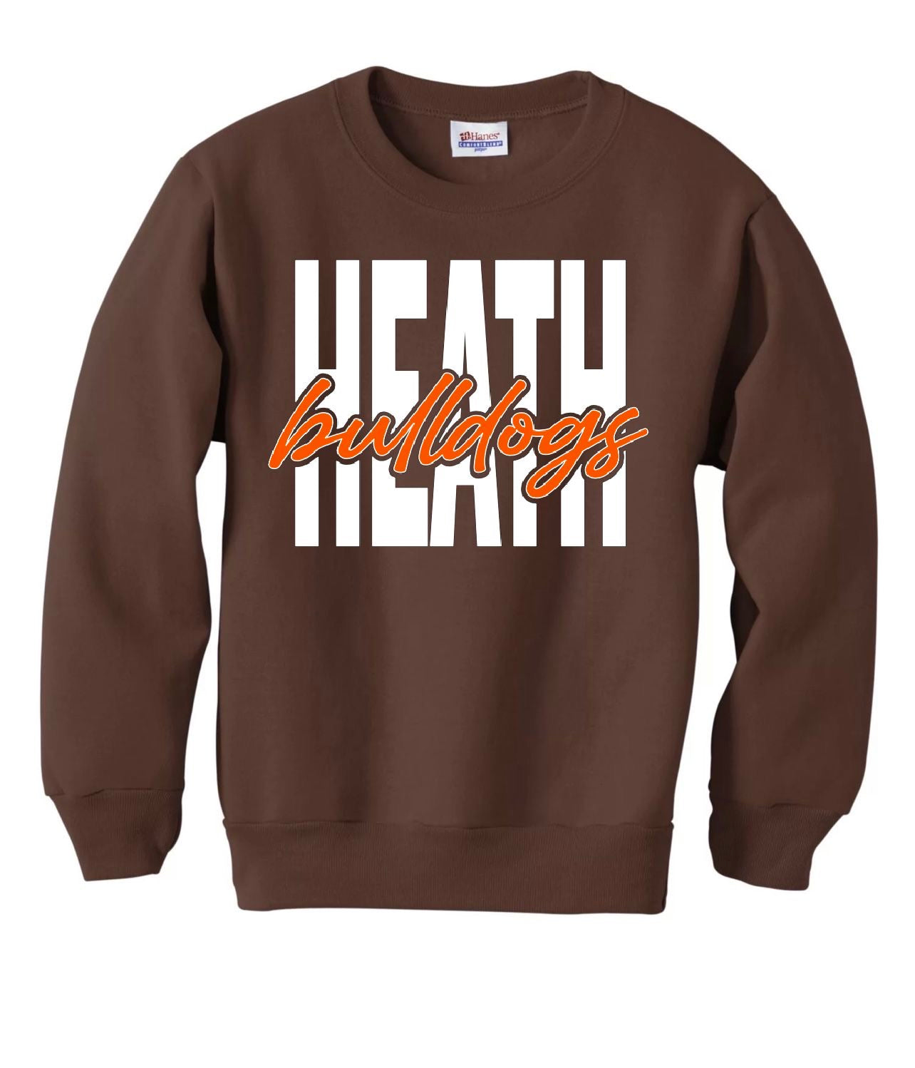Block Heath Cursive Bulldogs Crewneck Sweatshirt - HSS