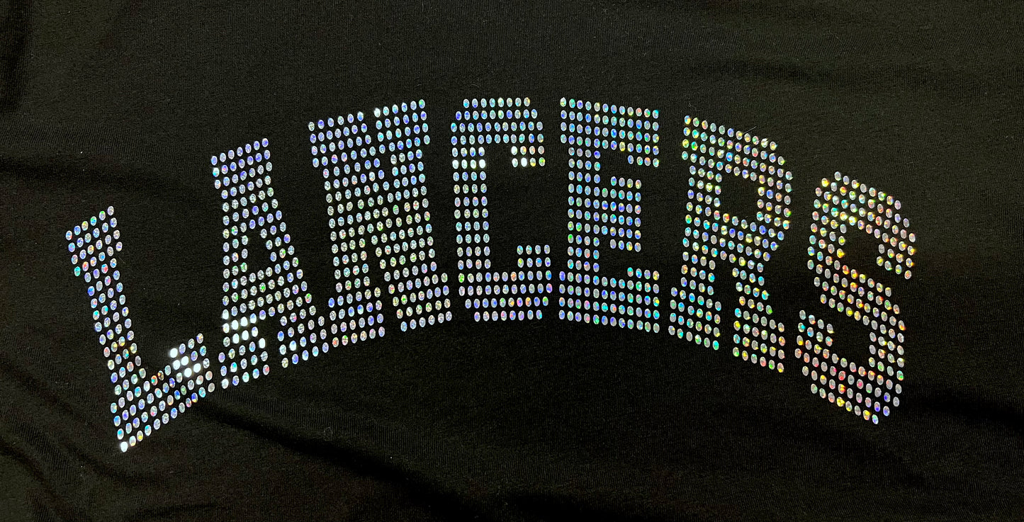 CUSTOMIZABLE Faux Rhinestone School or Mascot Bella Canvas Tee