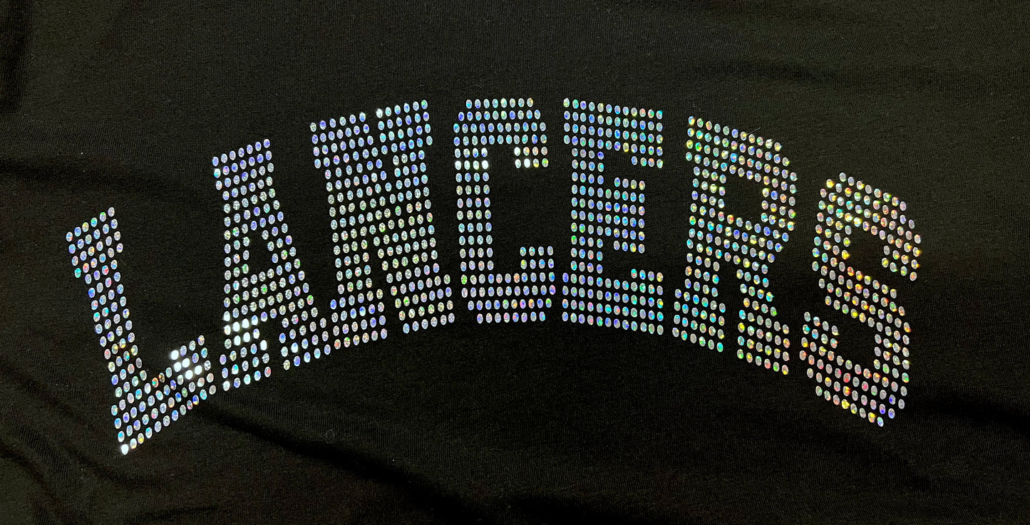 CUSTOMIZABLE Faux Rhinestone School or Mascot Bella Canvas Tee - JIS