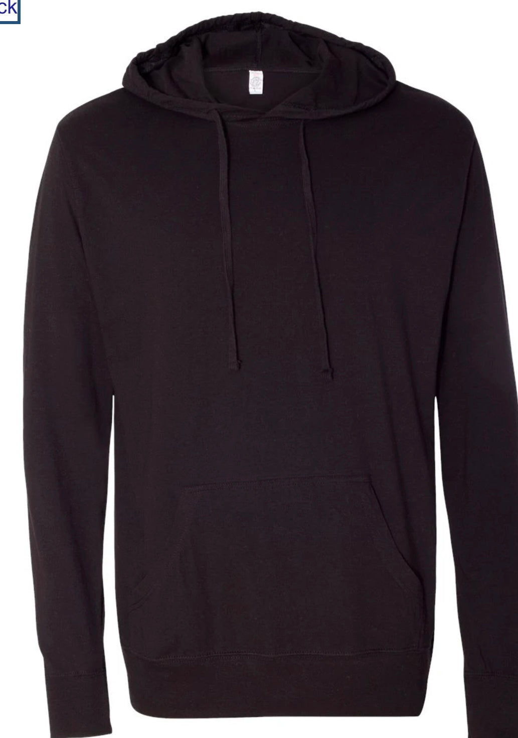 Block Heath Cursive Bulldogs Hooded Long-Sleeve Tee with front pocket - HSS