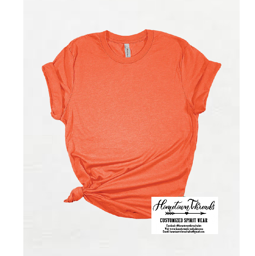 Block Bulldogs Paw Print Bella Canvas Short Sleeve Tee