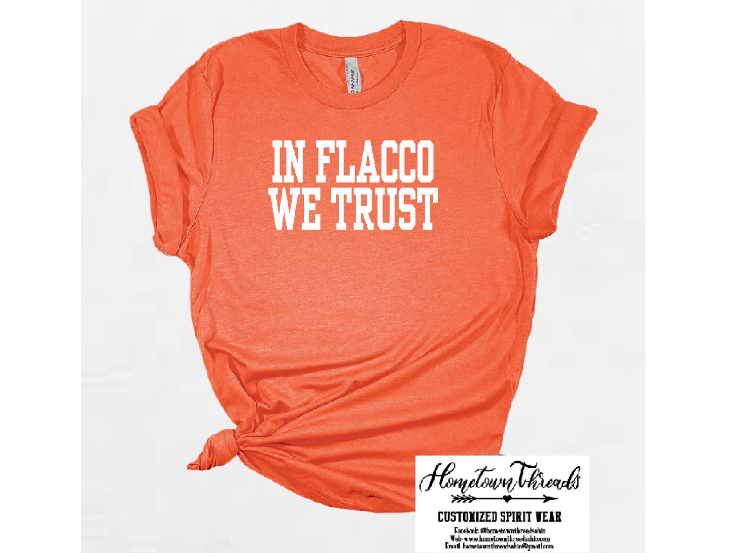 In Flacco We Trust Bella Canvas Tee