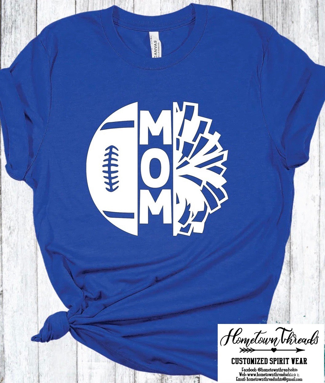 Cheer & Football Mom Bella Canvas T-shirt