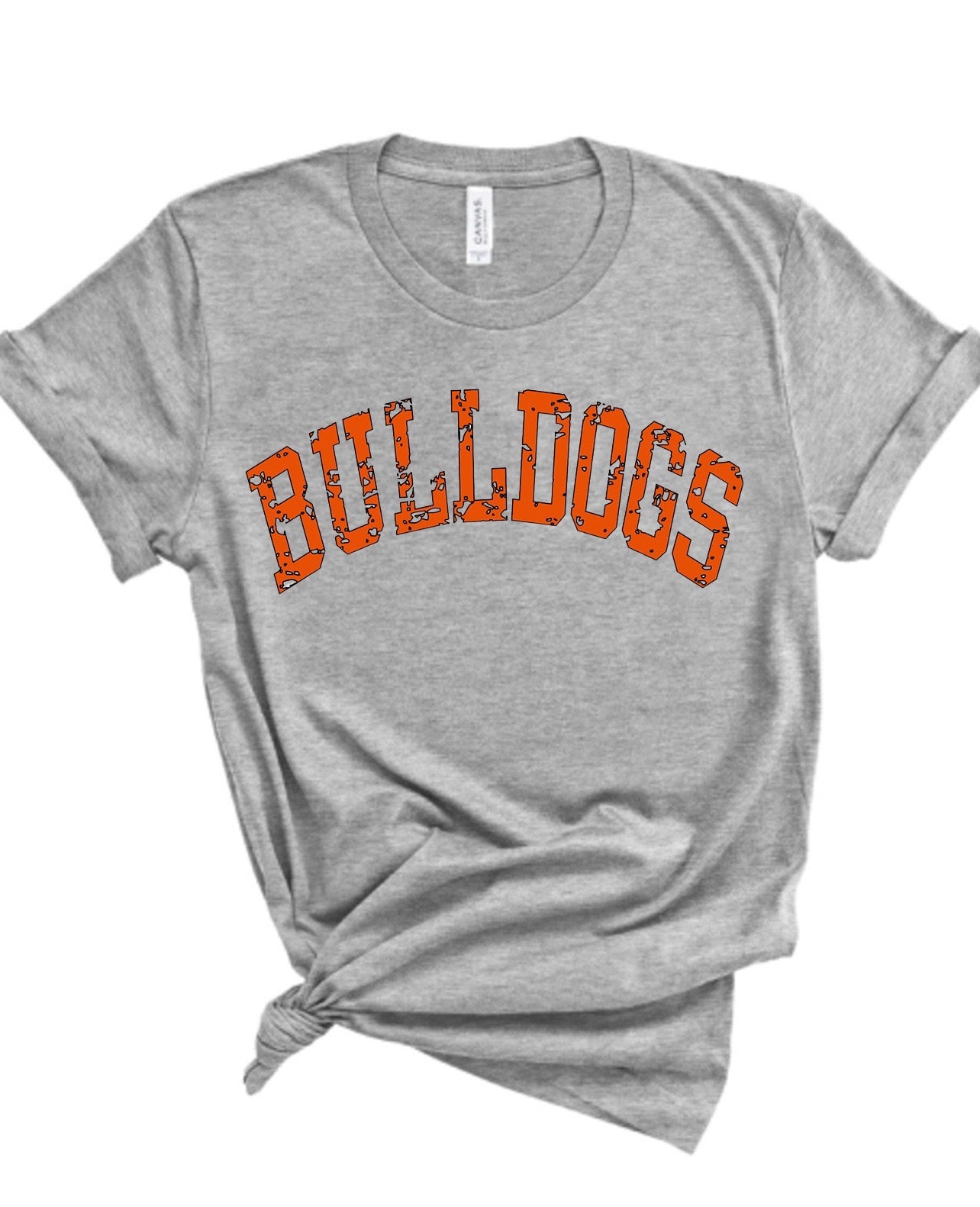 CUSTOMIZABLE Block Font School or Mascot Bella Canvas Tee