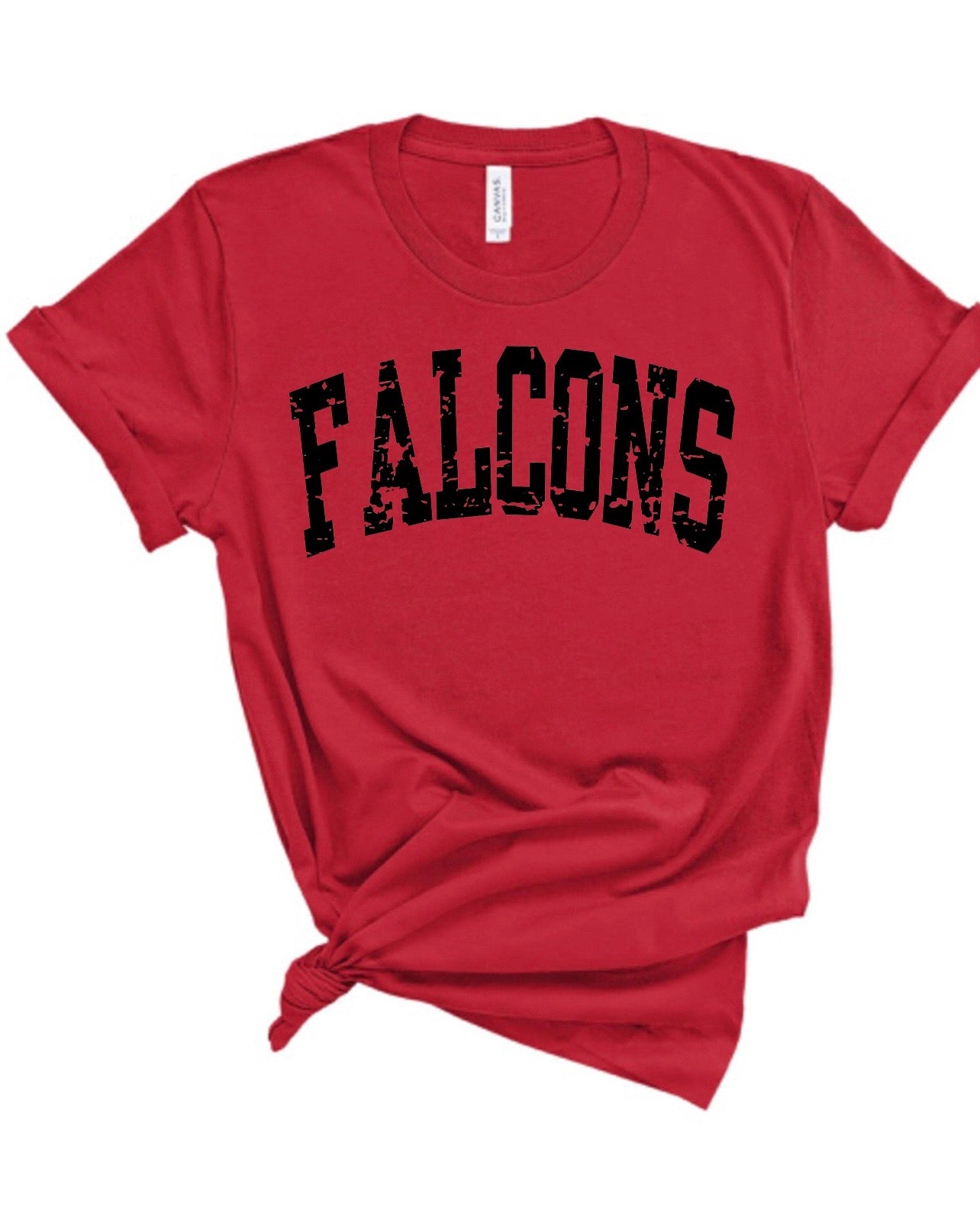 CUSTOMIZABLE Block Font School or Mascot Bella Canvas Tee