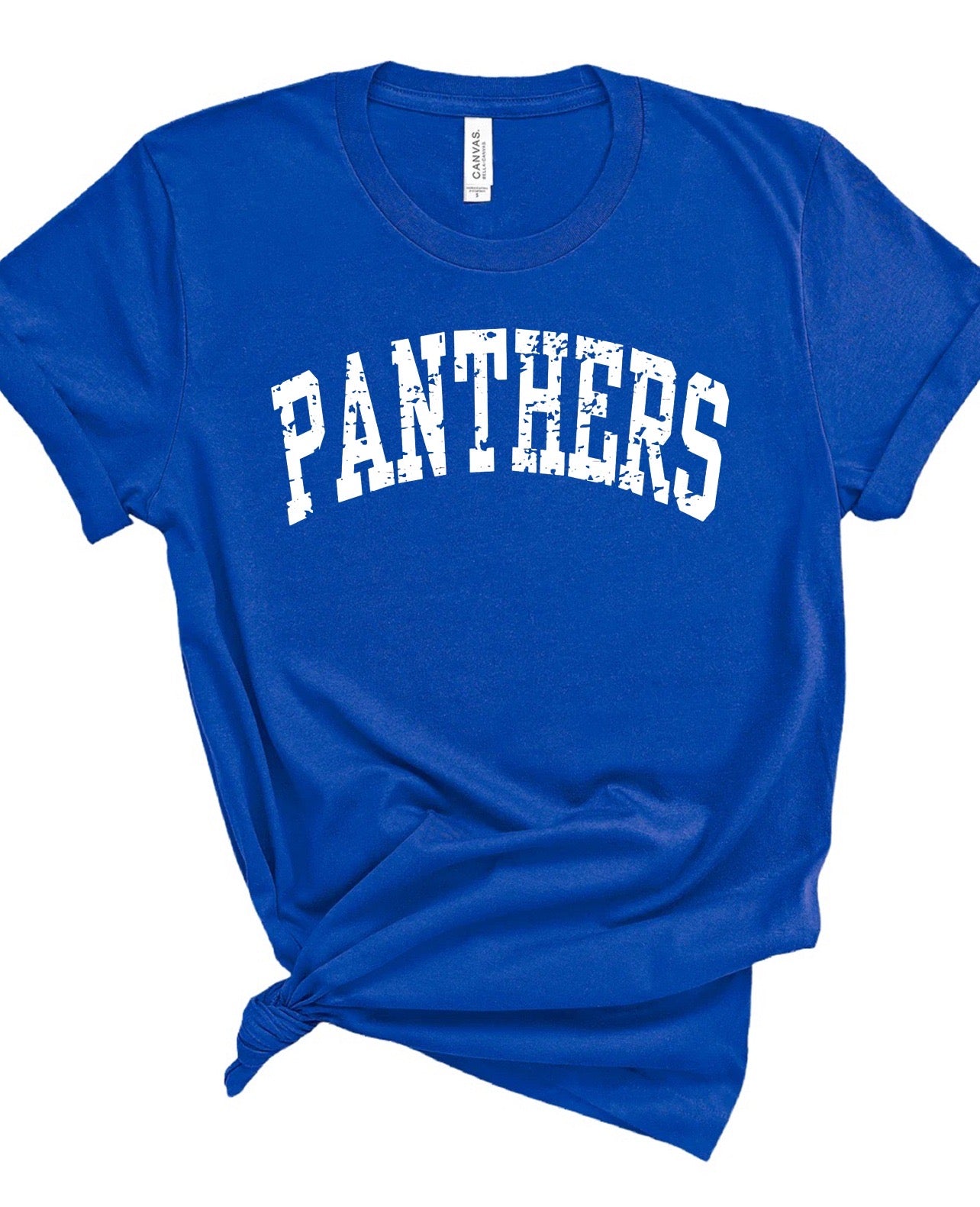 CUSTOMIZABLE Block Font School or Mascot Bella Canvas Tee