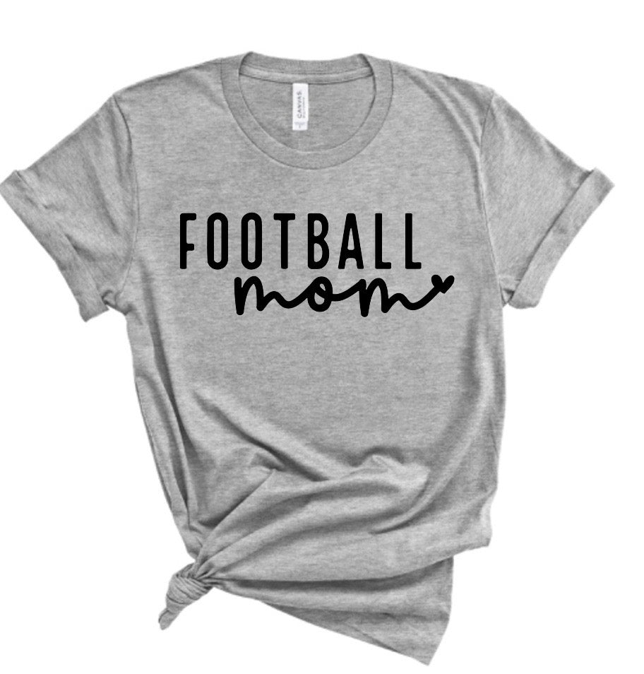 Script Football Mom Football Bella Canvas T-shirt