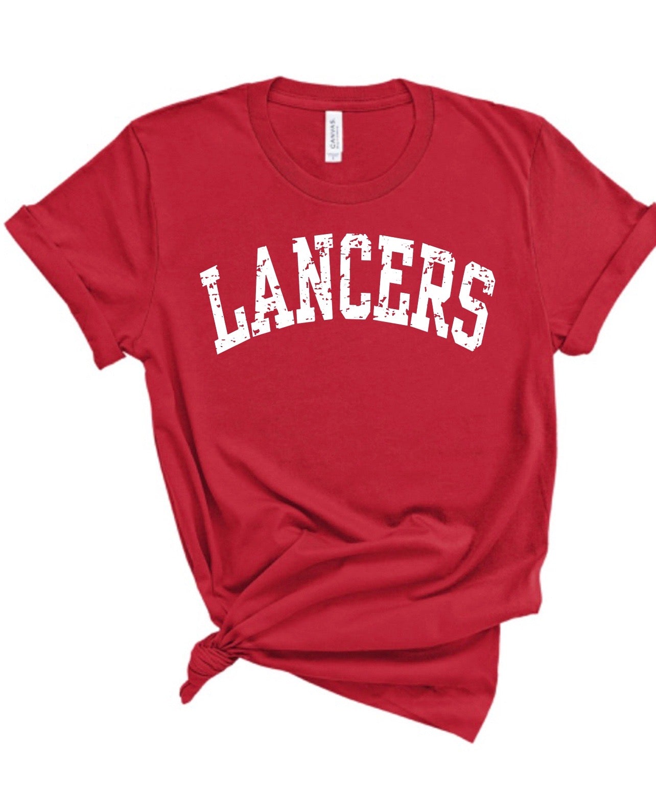 CUSTOMIZABLE Block Font School or Mascot Bella Canvas Tee - JIS