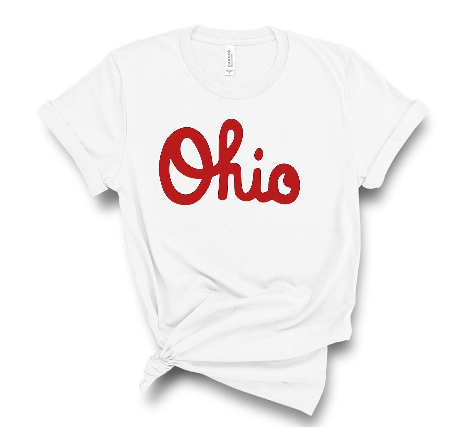 Cursive Ohio Bella Canvas Tee