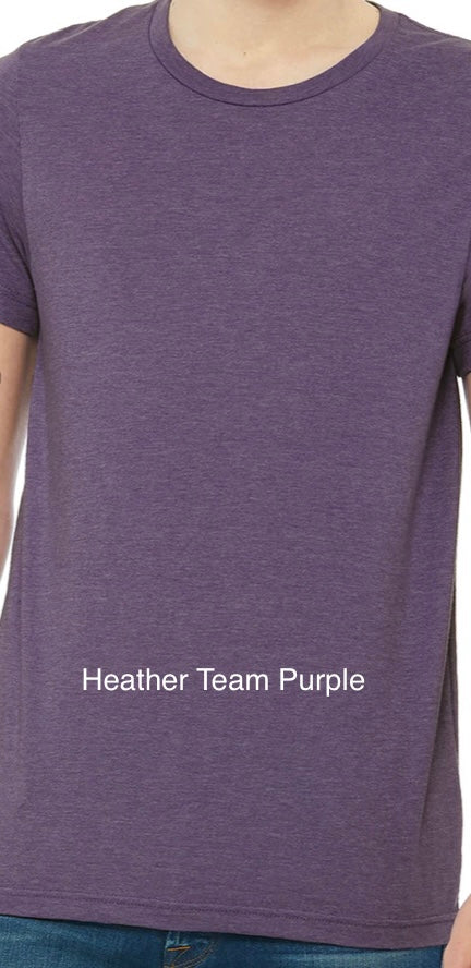 My Heart is on that Field Heart Football Bella Canvas T-shirt