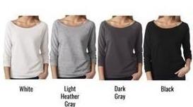 Adult Johnstown Johnnies Cursive Johnstown Block Johnnies Off-Shoulder Lightweight Top