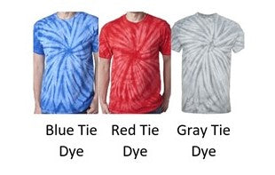 Adult Lakewood Lancers Block L Cursive Lancers Short Sleeve Tie Dye Tee