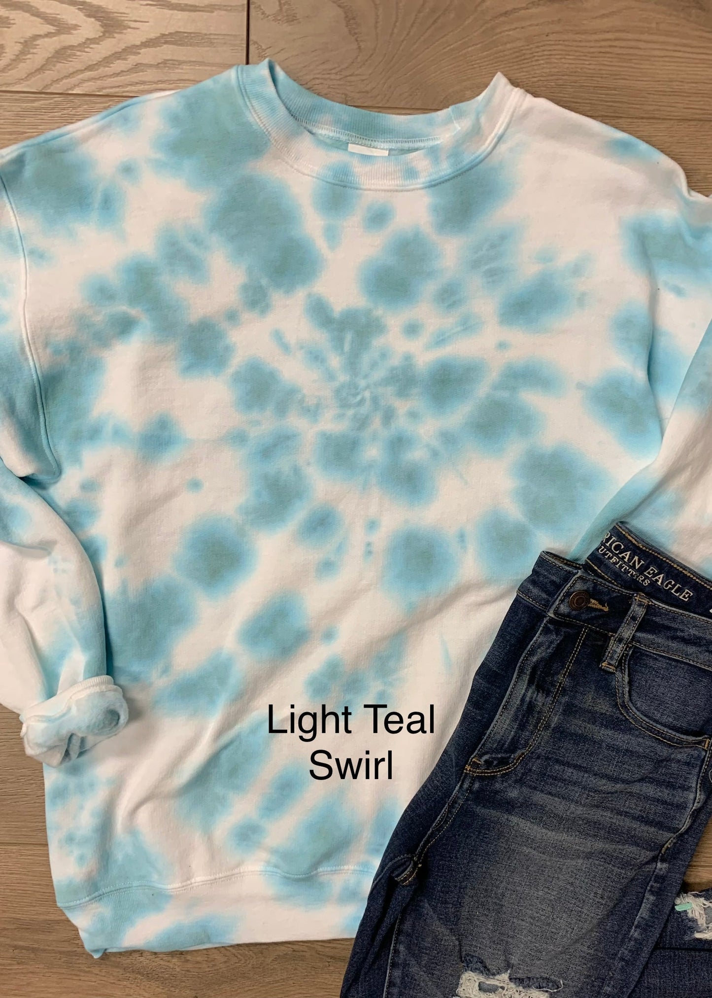Hand-dyed Adult Cancer Ribbon Front/Back Long-Sleeve T-shirt - CHOOSE TIE DYE COLORS