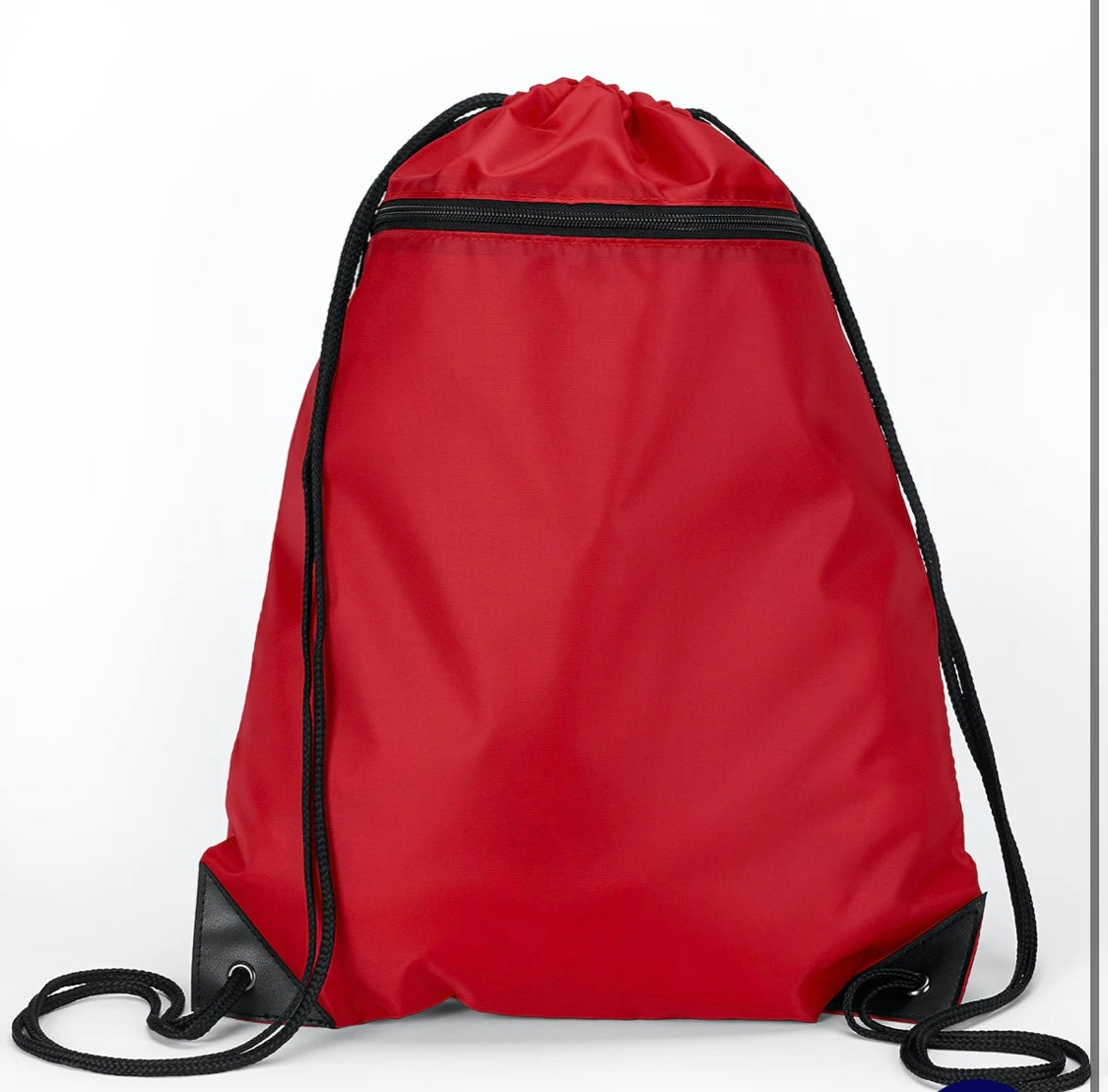 Cursive Lakewood Block Lancers Drawstring Bag with Zipper Pocket