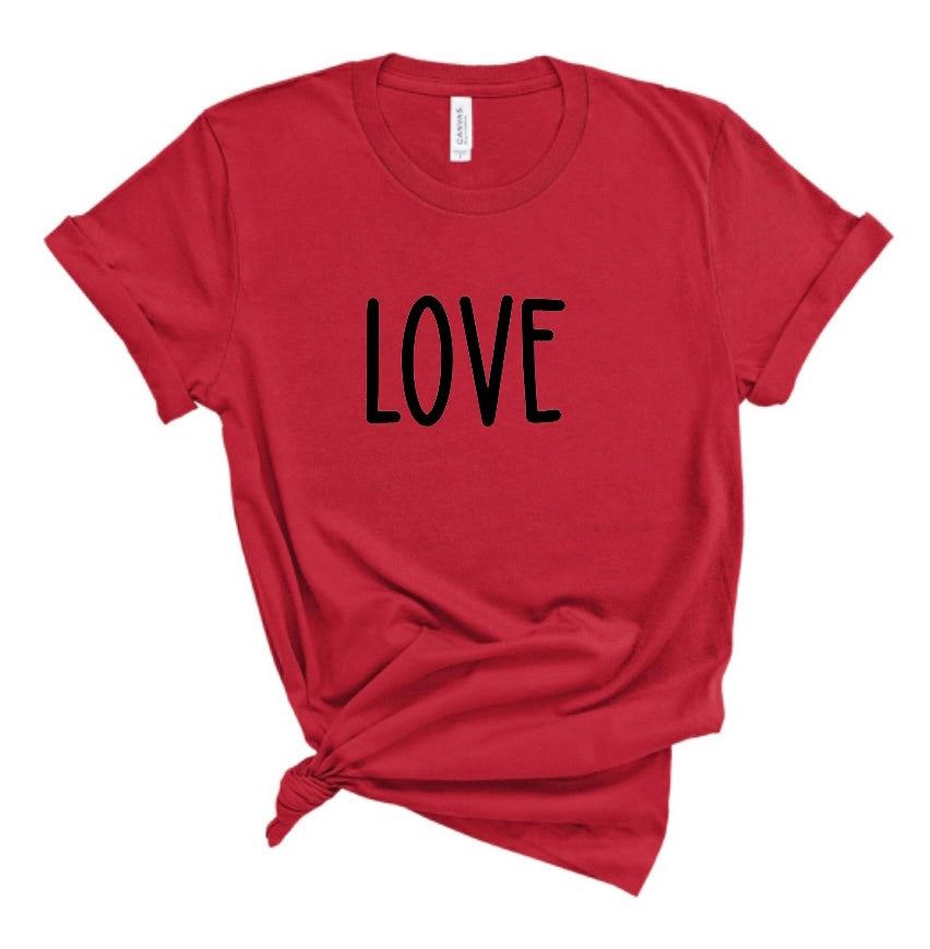 LOVE Valentine’s Day Bella Canvas T-shirt