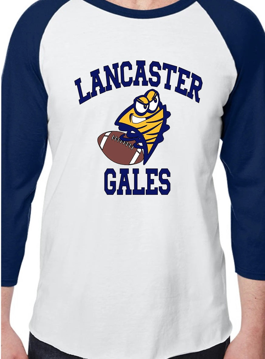 Adult Lancaster Gales Football Gale Baseball Tee