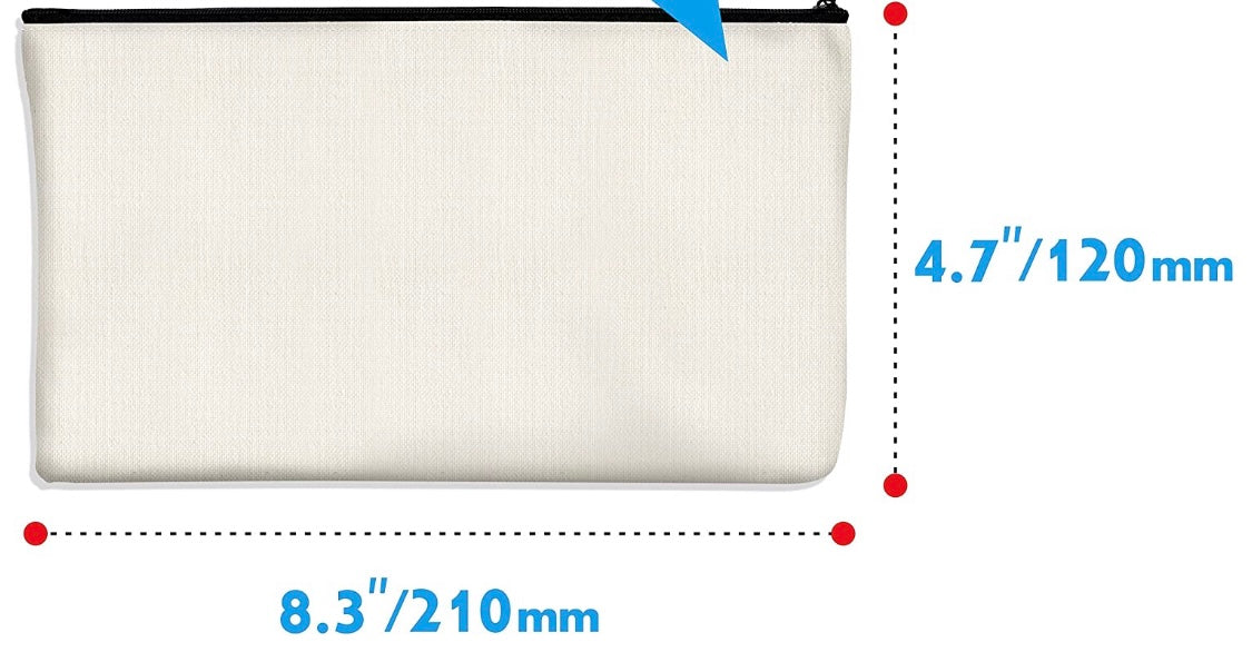 Personalized Zippered Pouch Bag