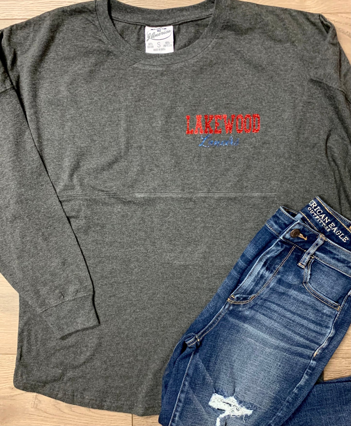 Adult Lakewood Lancers Oversized Long-Sleeve Game Day Jersey