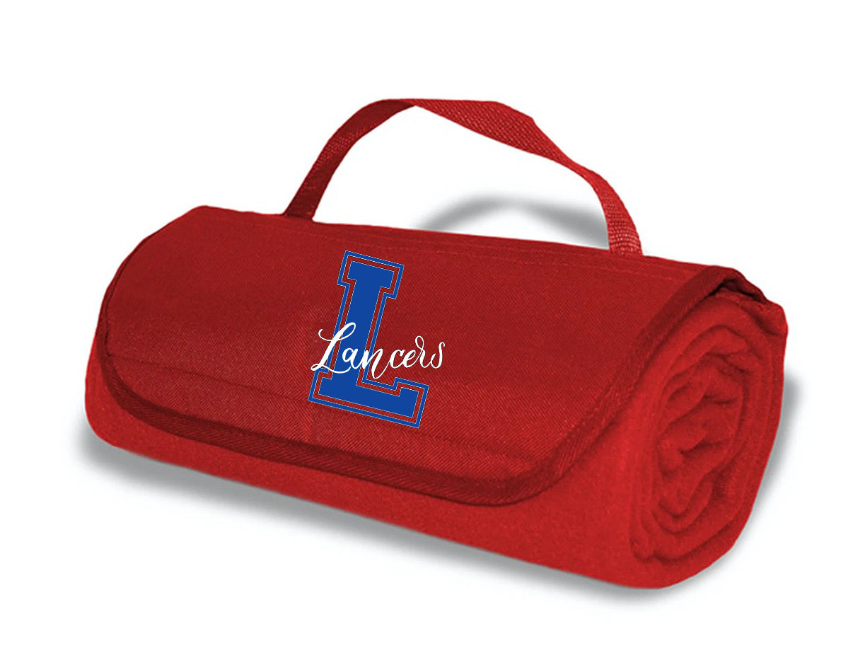 Roll up fleece stadium blanket