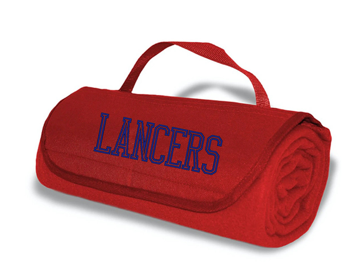 Roll up fleece stadium blanket