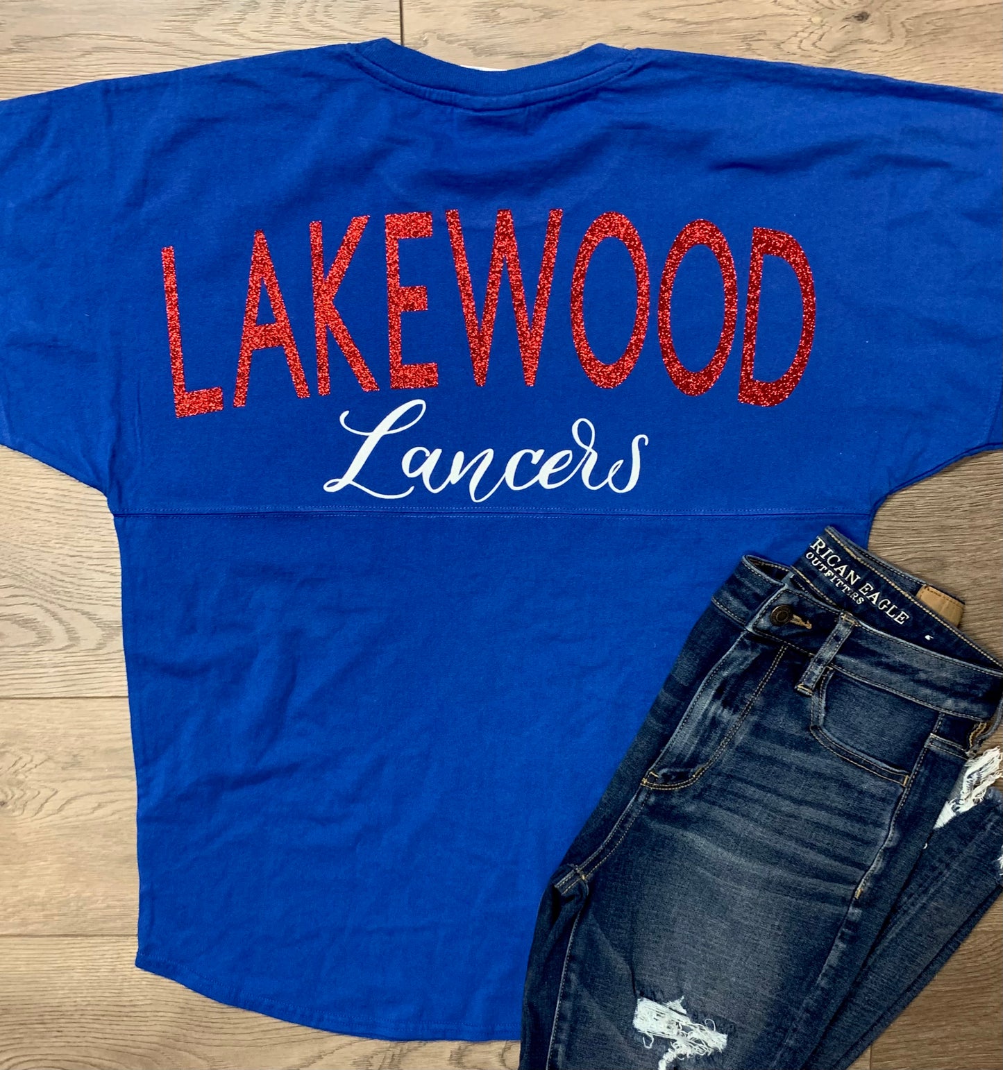 Adult Lakewood Lancers Oversized Long-Sleeve Game Day Jersey