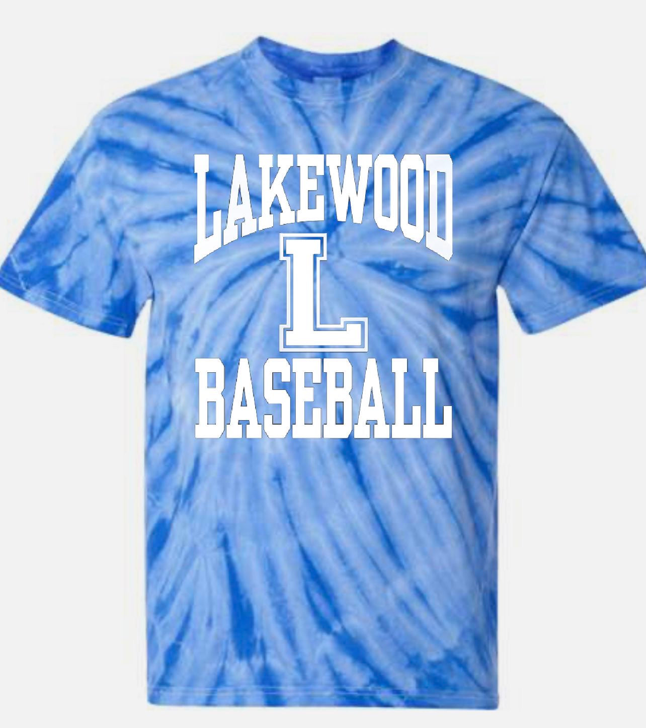 Lakewood Lancers Lakewood L Baseball Short Sleeve Tie Dye Tee - LMS baseball
