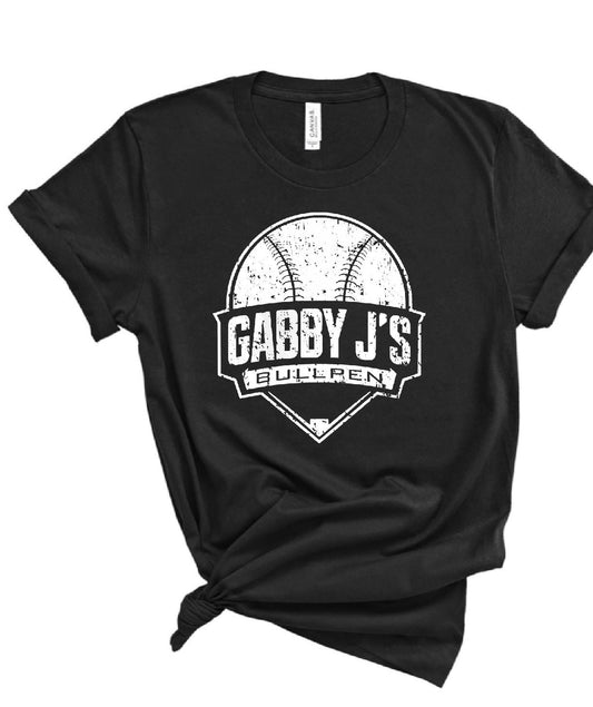 Gabby J’s Bullpen Distressed Bella Canvas Tee