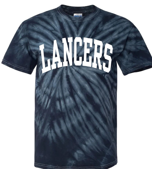 Lakewood Lancers Large Block Lancers Short Sleeve Tie Dye Tee