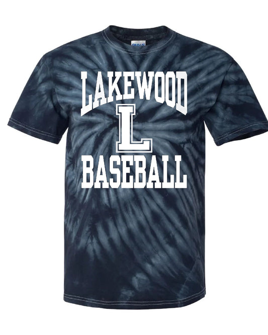 Lakewood Lancers Lakewood L Baseball Short Sleeve Tie Dye Tee - LMS baseball