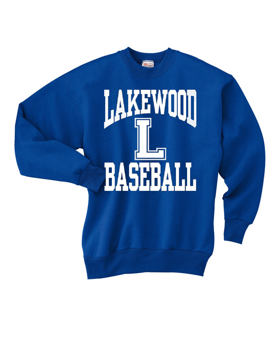 Lakewood Lancers Lakewood Baseball L Crewneck Sweatshirt - LMS baseball