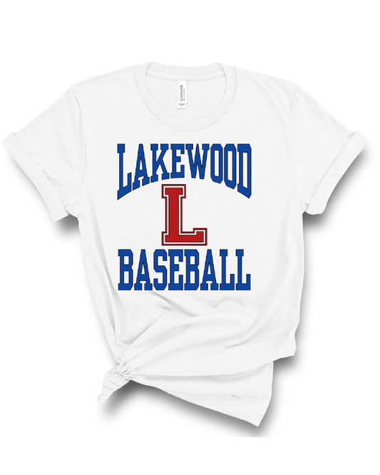 Lakewood Lancers Lakewood L Baseball Bella Canvas Tee - LMS baseball