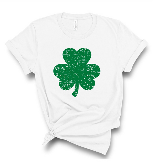 St. Patrick’s Day Distressed Shamrock Bella Canvas T-shirt