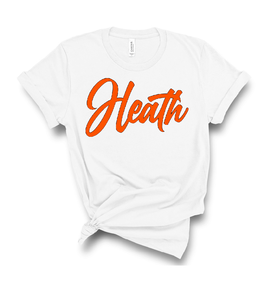 Cursive Heath Bella Canvas Short Sleeve Tee - HSS