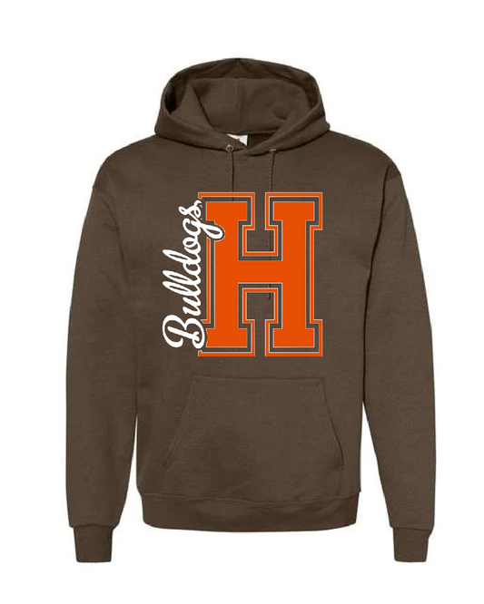 Block H Cursive Bulldogs Hoodie - HSS