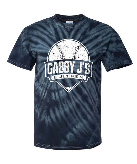 Gabby J’s Bullpen Distressed Tie Dye Tee