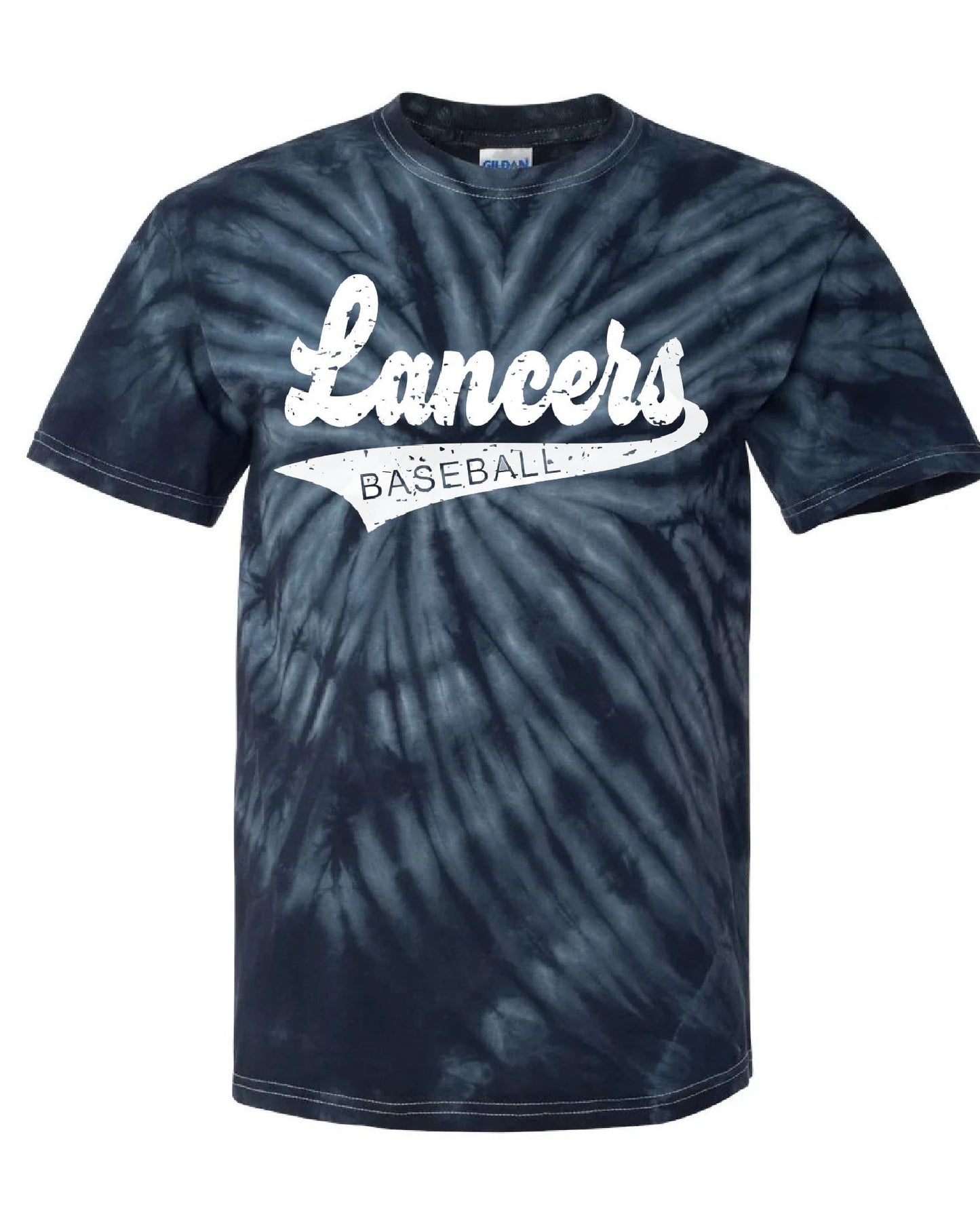 Lakewood Lancers Lancers Baseball Tail Short Sleeve Tie Dye Tee - LMS baseball