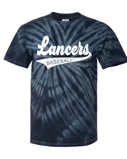 Lakewood Lancers Lancers Baseball Tail Short Sleeve Tie Dye Tee - LMS baseball