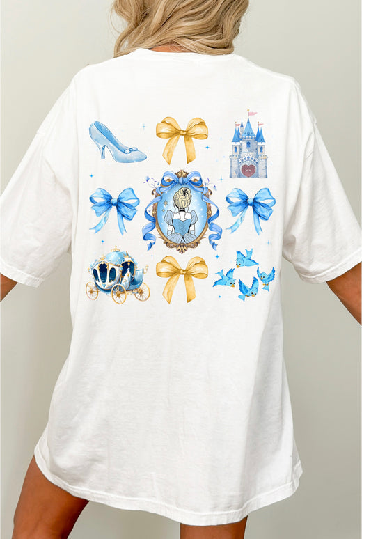 Comfort Colors Coquette Princess Glass Slipper Castle short sleeve tee Parks Collection