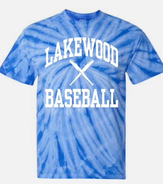 Lakewood Lancers L Baseball Short Sleeve Tie Dye Tee - LMS baseball