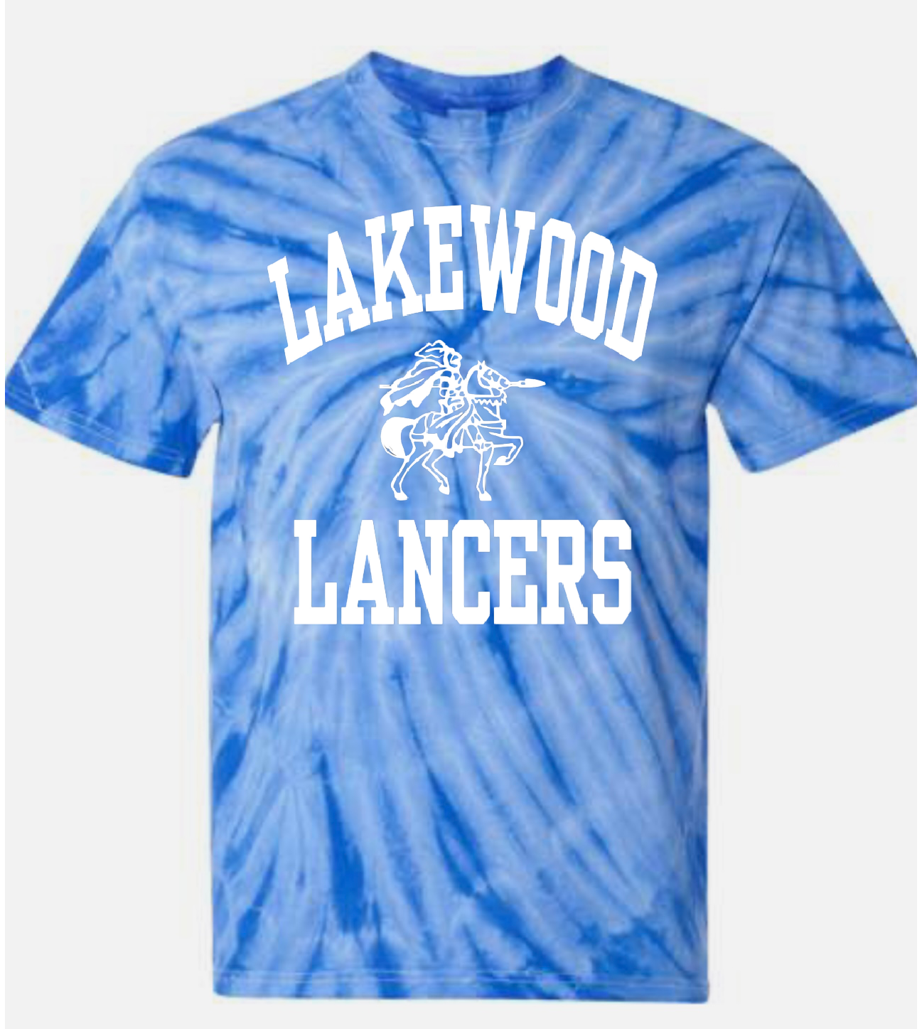 Lakewood Lancers Lancer Horse Short Sleeve Tie Dye Tee