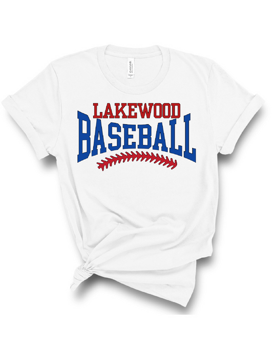 Lakewood Lancers Lakewood Baseball Laces Bella Canvas Tee - LMS baseball