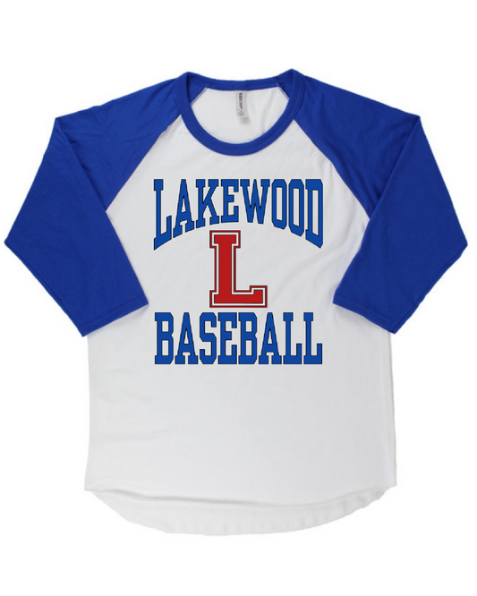Lakewood Baseball L Baseball Tee - LMS baseball