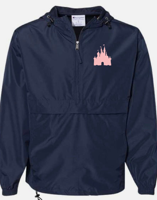 Castle Quarter Zip Packable Hooded Jacket Parks Collection