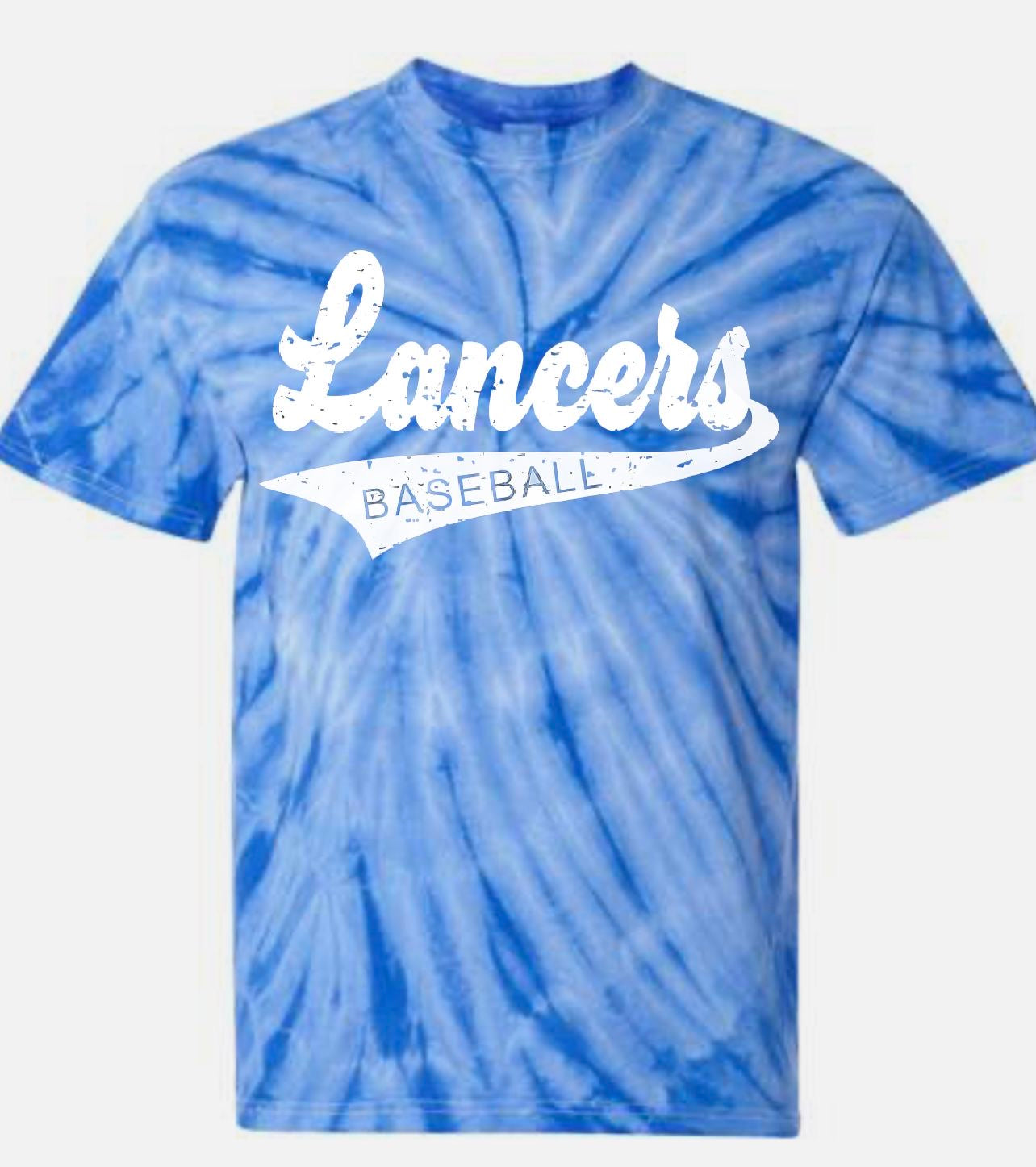 Lakewood Lancers Lancers Baseball Tail Short Sleeve Tie Dye Tee - LMS baseball