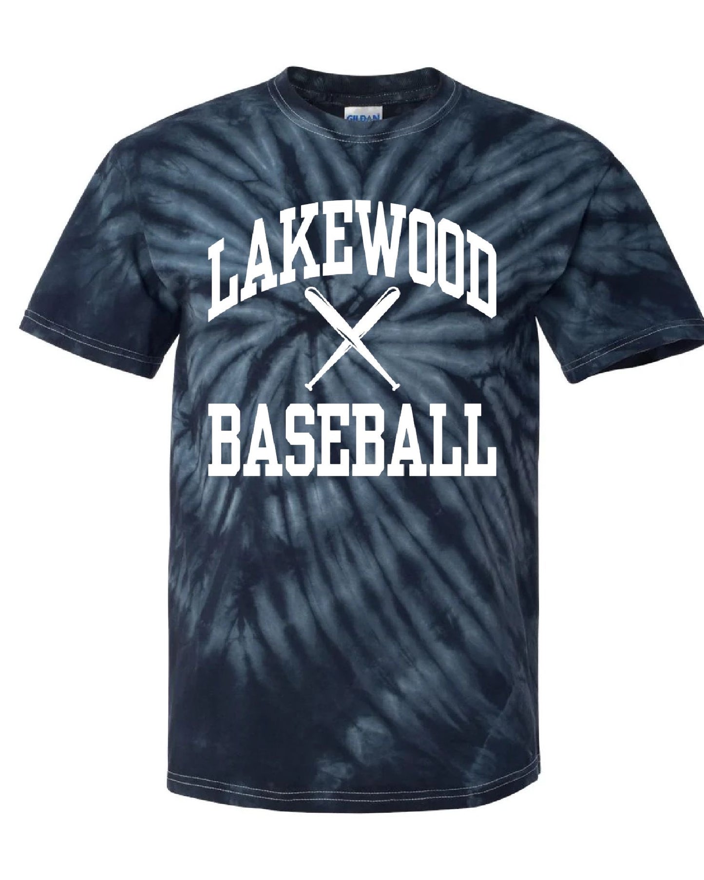 Lakewood Lancers L Baseball Short Sleeve Tie Dye Tee - LMS baseball