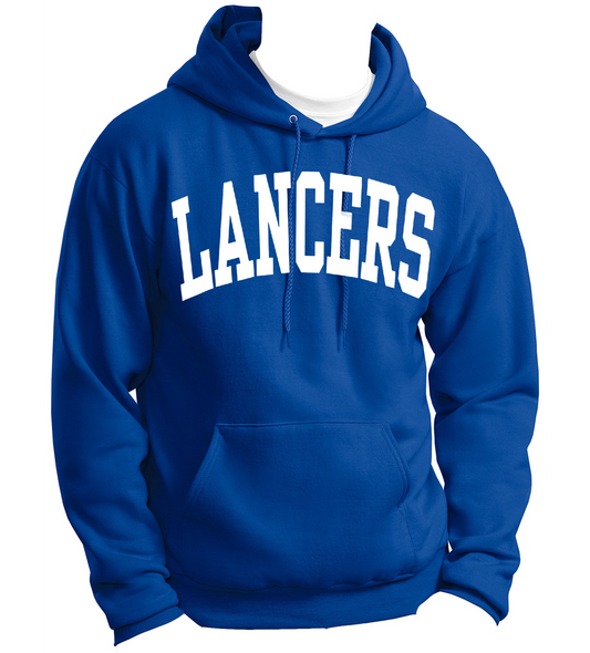 Lakewood Lancers Large Block Lancers Hoodie - LHS Cheer Sale