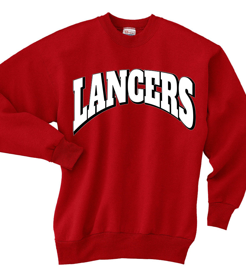 Adult Lakewood Lancers Wave Lancers Crewneck Sweatshirt