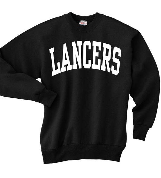 Lakewood Lancers Large Block Lancers Crewneck Sweatshirt - LHS Cheer Sale