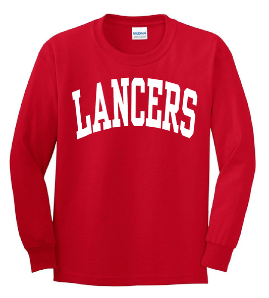 Lakewood Lancers Large Block Lancers Long-Sleeve Tee